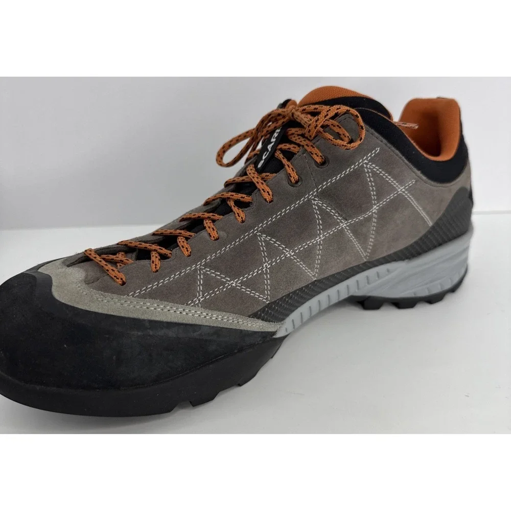 Scarpa Zen Pro Approach Shoes Men's US 14 EU 48 Gray Orange Vibram Hiking